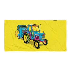Furrow & Fields Ford 7600 Pop Art | Beach Towel Quality Farmers Merch