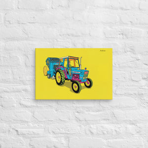 Furrow & Fields Ford 7600 Pop Art | Canvas Quality Farmers Merch