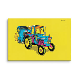 Furrow & Fields Ford 7600 Pop Art | Canvas Quality Farmers Merch
