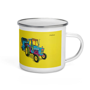 Furrow & Fields Ford 7600 Pop Art | Enamel Mug Quality Farmers Merch