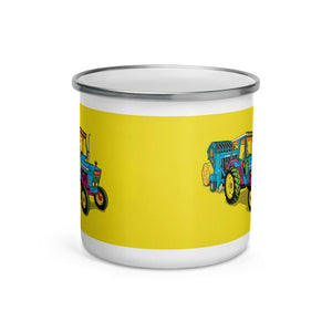 Furrow & Fields Ford 7600 Pop Art | Enamel Mug Quality Farmers Merch