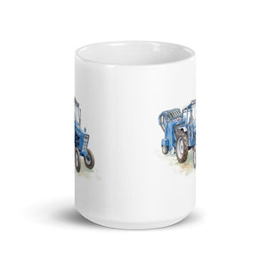Furrow & Fields Ford 7600 Watercolor | White Glossy Mug Quality Farmers Merch