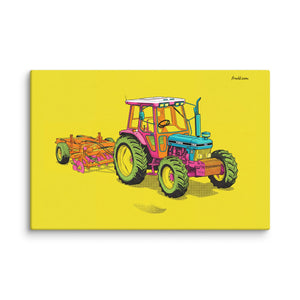 Furrow & Fields Ford 7810 Generation III Pop Art | Canvas Quality Farmers Merch