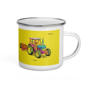 Furrow & Fields Ford 7810 Generation III Pop Art | Enamel Mug Quality Farmers Merch