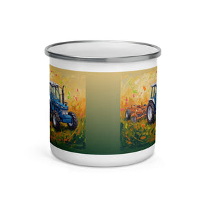 Furrow & Fields Ford 7810 Generation III Splash Art | Enamel Mug Quality Farmers Merch