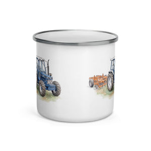 Furrow & Fields Ford 7810 Generation III Watercolor | Enamel Mug Quality Farmers Merch