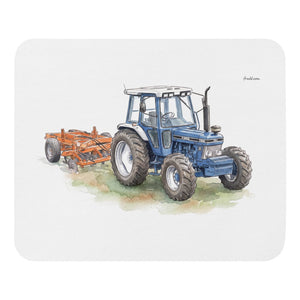 Furrow & Fields Ford 7810 Generation III Watercolor | Mouse Mat Quality Farmers Merch