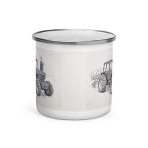 Furrow & Fields Ford 9700 Pencil Sketch | Enamel Mug Quality Farmers Merch