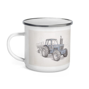 Furrow & Fields Ford 9700 Pencil Sketch | Enamel Mug Quality Farmers Merch