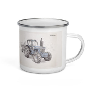 Furrow & Fields Ford 9700 Pencil Sketch | Enamel Mug Quality Farmers Merch