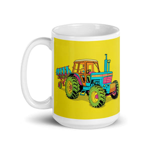 Furrow & Fields Ford 9700 Pop Art | White Glossy Mug Quality Farmers Merch