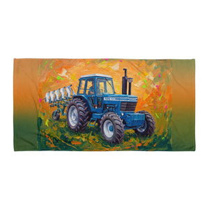 Furrow & Fields Ford 9700 Splash Art | Beach Towel Quality Farmers Merch