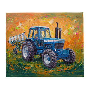 Furrow & Fields Ford 9700 Splash Art | Throw Blanket Quality Farmers Merch