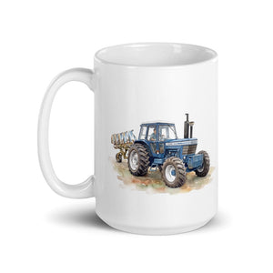 Furrow & Fields Ford 9700 Watercolor | White Glossy Mug Quality Farmers Merch