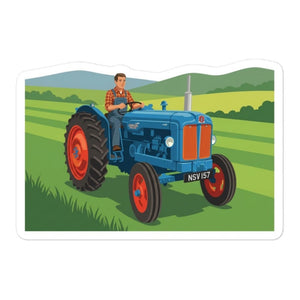 Furrow & Fields Fordson Major | Bubble-free stickers Quality Farmers Merch