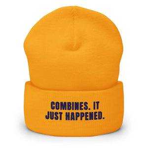 Furrow & Fields Gold Combines. It Just Happened. | Cuffed Beanie Quality Farmers Merch