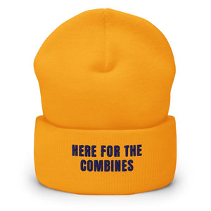Furrow & Fields Gold Here for the Combines | Cuffed Beanie Quality Farmers Merch
