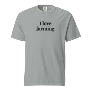 Furrow & Fields Granite / S I Love Farming | Unisex Premium T-shirt Quality Farmers Merch