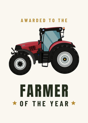 Furrow & Fields Greeting Card Farmer of the Year Case 240 Puma | Greeting Card Quality Farmers Merch