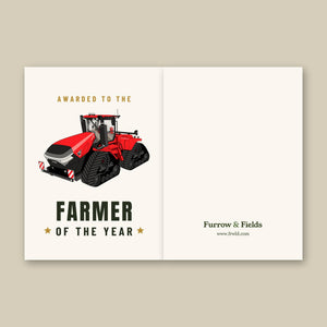 Furrow & Fields Greeting Card Farmer of the Year Case IH Quadtrac 715 | Greeting Card Quality Farmers Merch