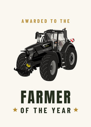 Furrow & Fields Greeting Card Farmer of the Year Deutz-Fahr 7250 TTV Warrior Edition | Greeting Card Quality Farmers Merch