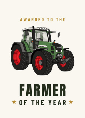 Furrow & Fields Greeting Card Farmer of the Year Fendt 820 Vario TMS | Greeting Card Quality Farmers Merch