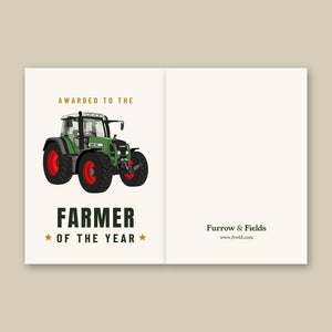 Furrow & Fields Greeting Card Farmer of the Year Fendt 820 Vario TMS | Greeting Card Quality Farmers Merch