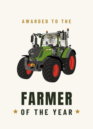 Furrow & Fields Greeting Card Farmer of the Year Fendt Vario 313 | Greeting Card Quality Farmers Merch