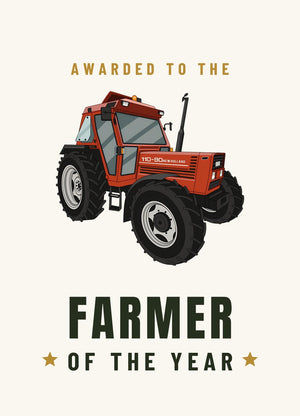 Furrow & Fields Greeting Card Farmer of the Year Fiat 110-90 | Greeting Card Quality Farmers Merch
