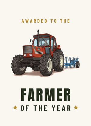 Furrow & Fields Greeting Card Farmer of the Year Fiat 1880 | Greeting Card Quality Farmers Merch