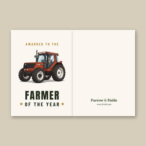 Furrow & Fields Greeting Card Farmer of the Year Fiat F130 | Greeting Card Quality Farmers Merch
