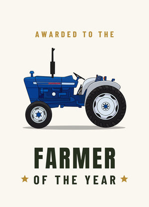 Furrow & Fields Greeting Card Farmer of the Year Ford 3000 | Greeting Card Quality Farmers Merch