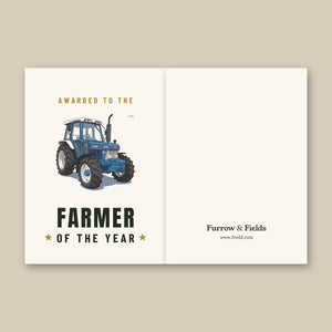 Furrow & Fields Greeting Card Farmer of the Year Ford 5610 Force II | Greeting Card Quality Farmers Merch