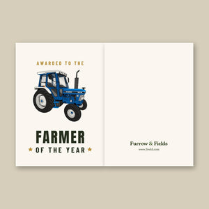 Furrow & Fields Greeting Card Farmer of the Year Ford 6410 2WD | Greeting Card Quality Farmers Merch