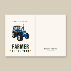Furrow & Fields Greeting Card Farmer of the Year Ford 6410 4WD | Greeting Card Quality Farmers Merch