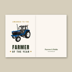 Furrow & Fields Greeting Card Farmer of the Year Ford 6640 2WD | Greeting Card Quality Farmers Merch