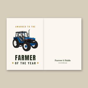 Furrow & Fields Greeting Card Farmer of the Year Ford 6640 SE 4WD | Greeting Card Quality Farmers Merch