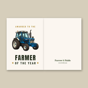Furrow & Fields Greeting Card Farmer of the Year Ford 6810 2WD | Greeting Card Quality Farmers Merch