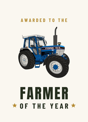 Furrow & Fields Greeting Card Farmer of the Year Ford TW 15 | Greeting Card Quality Farmers Merch