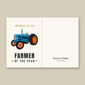 Furrow & Fields Greeting Card Farmer of the Year Fordson Power Major | Greeting Card Quality Farmers Merch