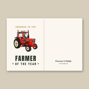 Furrow & Fields Greeting Card Farmer of the Year International 785 XL | Greeting Card Quality Farmers Merch