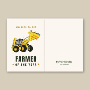 Furrow & Fields Greeting Card Farmer of the Year JCB 4CX Project 8 | Greeting Card Quality Farmers Merch