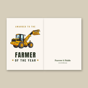 Furrow & Fields Greeting Card Farmer of the Year JCB TM 270 | Greeting Card Quality Farmers Merch