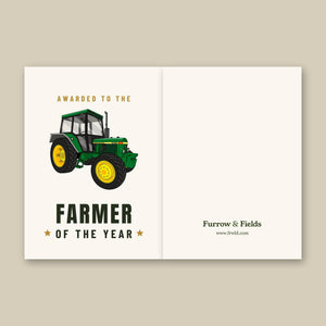 Furrow & Fields Greeting Card Farmer of the Year John Deere 2130 | Greeting Card Quality Farmers Merch