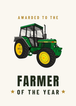 Furrow & Fields Greeting Card Farmer of the Year John Deere 2130 | Greeting Card Quality Farmers Merch