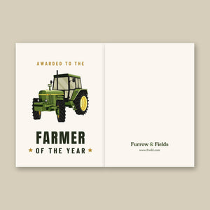 Furrow & Fields Greeting Card Farmer of the Year John Deere 3130 | Greeting Card Quality Farmers Merch