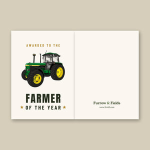 Furrow & Fields Greeting Card Farmer of the Year John Deere 3650 | Greeting Card Quality Farmers Merch