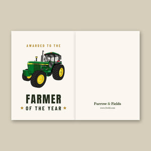 Furrow & Fields Greeting Card Farmer of the Year John Deere 4240 | Greeting Card Quality Farmers Merch