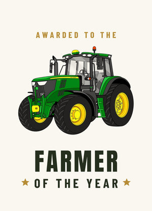 Furrow & Fields Greeting Card Farmer of the Year John Deere 6155 M | Greeting Card Quality Farmers Merch
