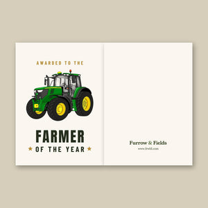 Furrow & Fields Greeting Card Farmer of the Year John Deere 6155 M | Greeting Card Quality Farmers Merch